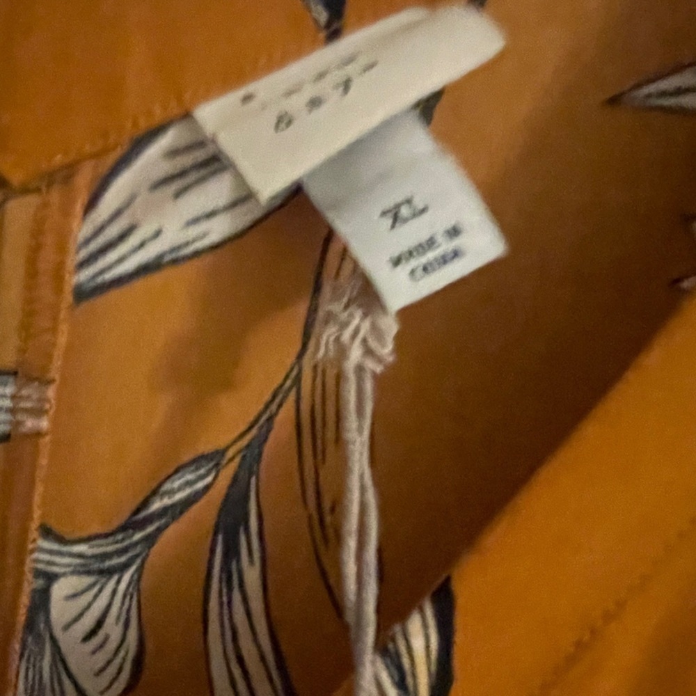 A New Day Rust/Mustard Floral Shift Dress XL - Picture 5 of 5